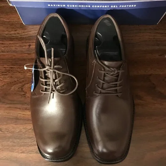 NEW Nunn Bush Plain toe Oxford Shoe NIB Arthur 83514 Brown  display picture 3